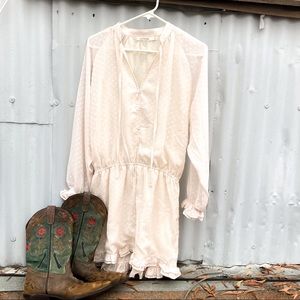 Ellison long-sleeve romper